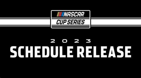 It came just hours after the tv ratings became available. . Nascar 2023 schedule release date